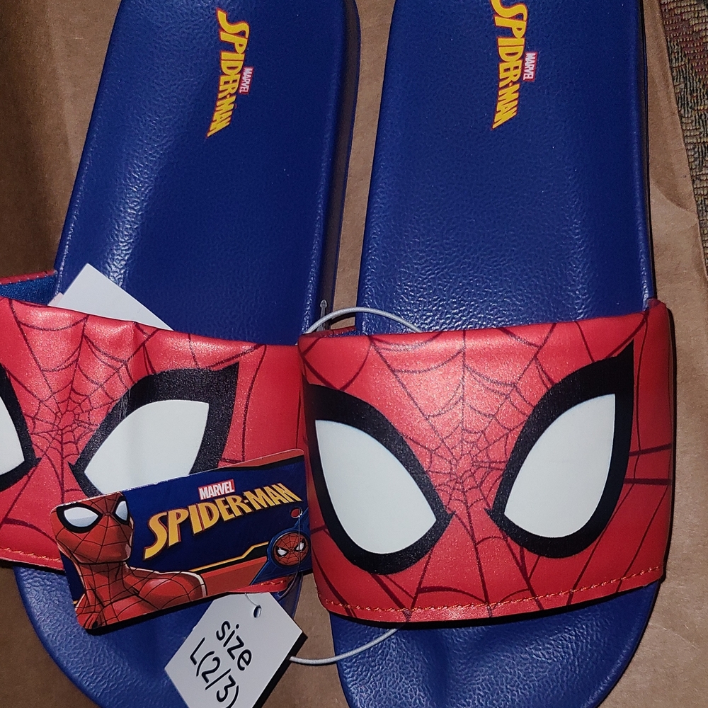 Kids Red & Blue Slide Sandals